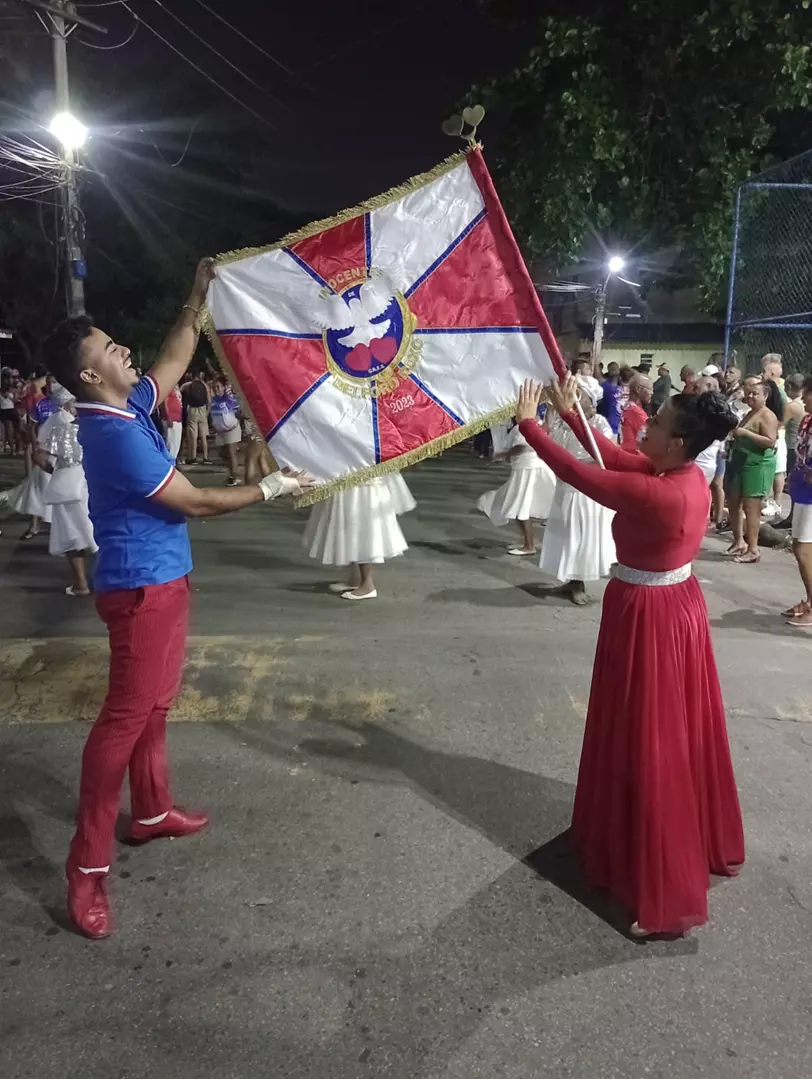 Primeiro ensaio da Inocentes para o Carnaval de 2025, nas ruas do BNH